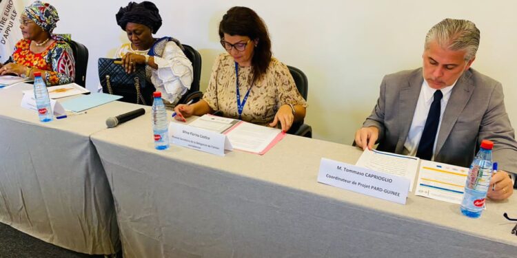 L’Union européenne poursuit le renforcement des capacités du Caucus des Femmes du Conseil National de la Transition dans le cadre de son projet PARD-Guinée