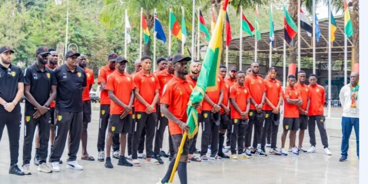 NabyKeita, porte le drapeau de la Guinée à la cérémonie d’ouverture des JO Paris 2024