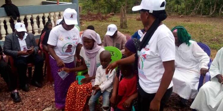 Tougué : lancement de la campagne de chimo-prevention du paludisme saisonnier à Kansagui 