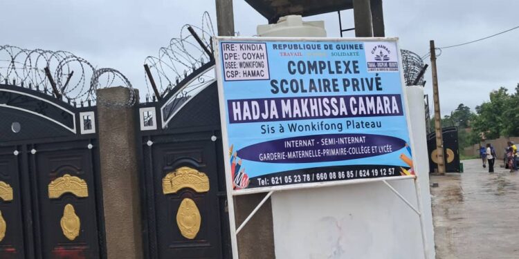 Coyah/ Wonkifong : le complexe scolaire Hadja Makhissa Camara ouvre ses portes 