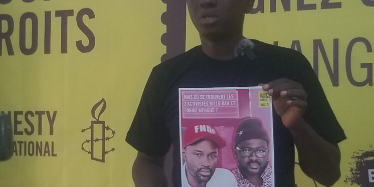 Guinée : Amnesty Guinée plaide pour les activistes disparus et invite les citoyens à envoyer des messages à leurs familles