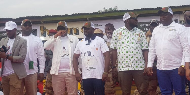 Guinée : Forte mobilisation de la GMD à Guéckédou en soutien à la candidature de Mamadi Doumbouya