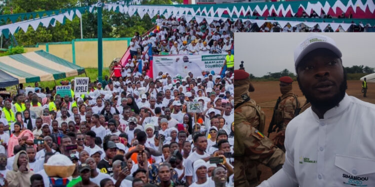 Guinée Forestière: la tournée de campagne de Mamadi Doumbouya se poursuit à Macenta