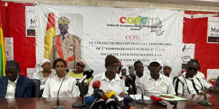 Guinée : les contractuels temporaires réclament la régularisation de leur statut après des années au service de l’État