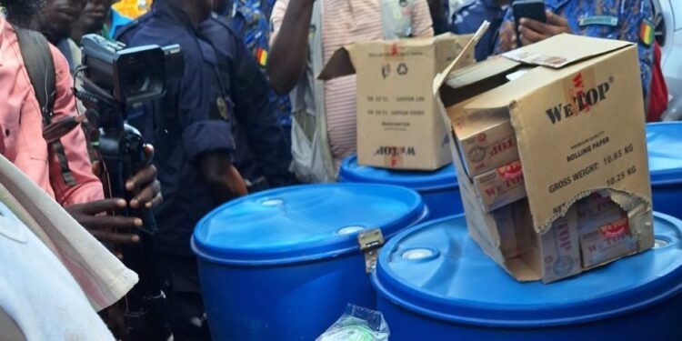 Conakry : Six futs de Kush saisis à Kaloum,  la justice passe à l&rsquo;offensive